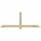 Ekena Millwork Eugene Rough Sawn Timber Gable Bracket, Douglas Fir, 72"W x 27"H x 2"D x 4"F, 9/12 Pitch GBW072X27X0204EUG00RDF - alternate 1